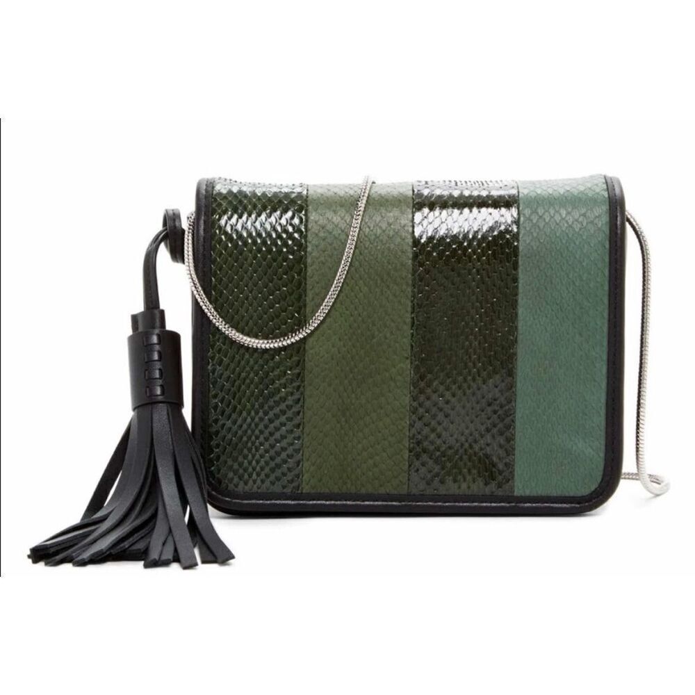 ✨All Saints Genuine snakeskin Olive shoulder bag✨ - Picture 5 of 10